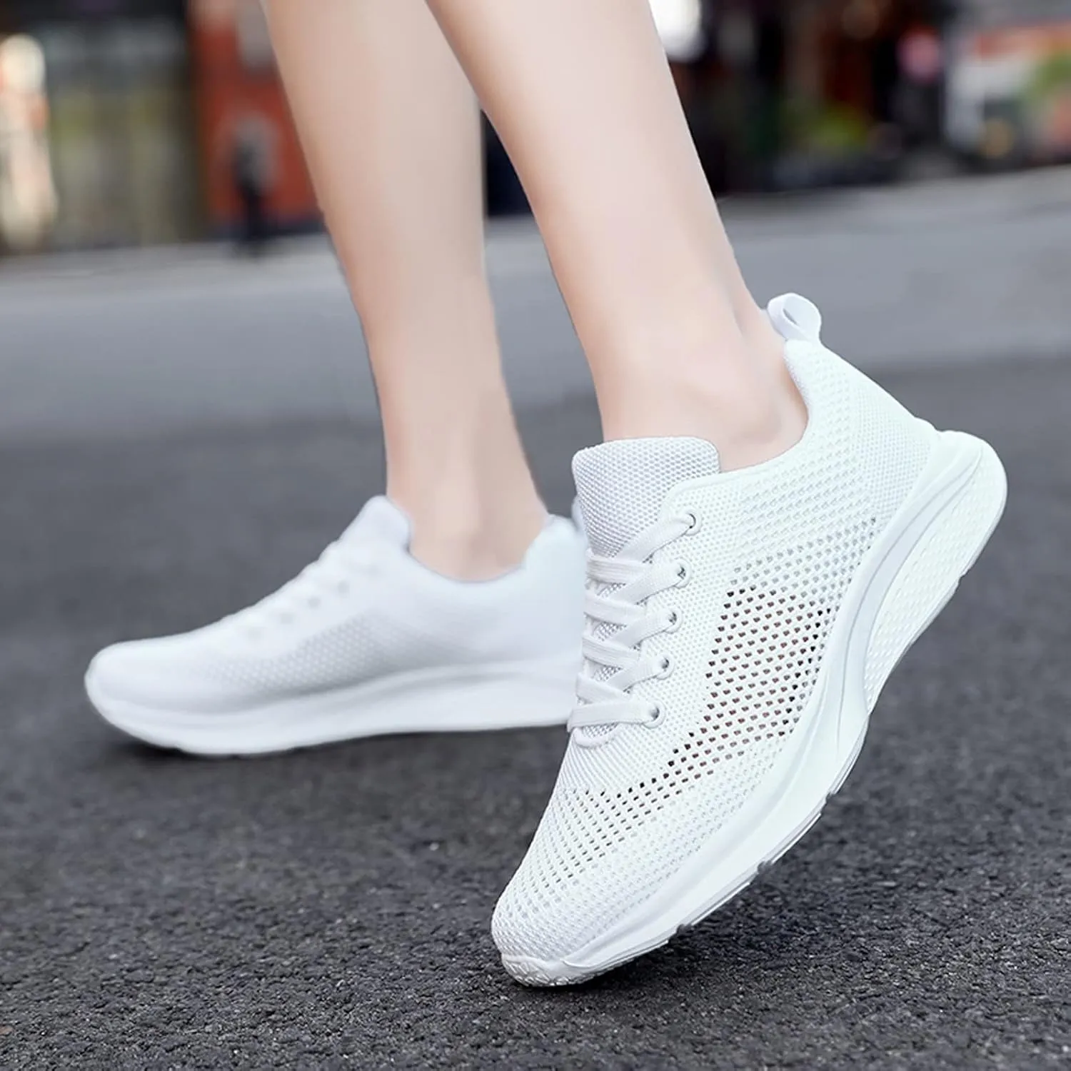 Womens Ladies Walking Running Shoes Slip On Lace-Up Mens Casual Shoes Jogging Men Shoes Casual Casual Sneakers Platform Tennis Shoe Cross Trainer Shoe