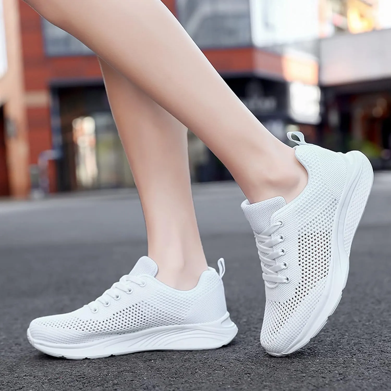 Womens Ladies Walking Running Shoes Slip On Lace-Up Mens Casual Shoes Jogging Men Shoes Casual Casual Sneakers Platform Tennis Shoe Cross Trainer Shoe