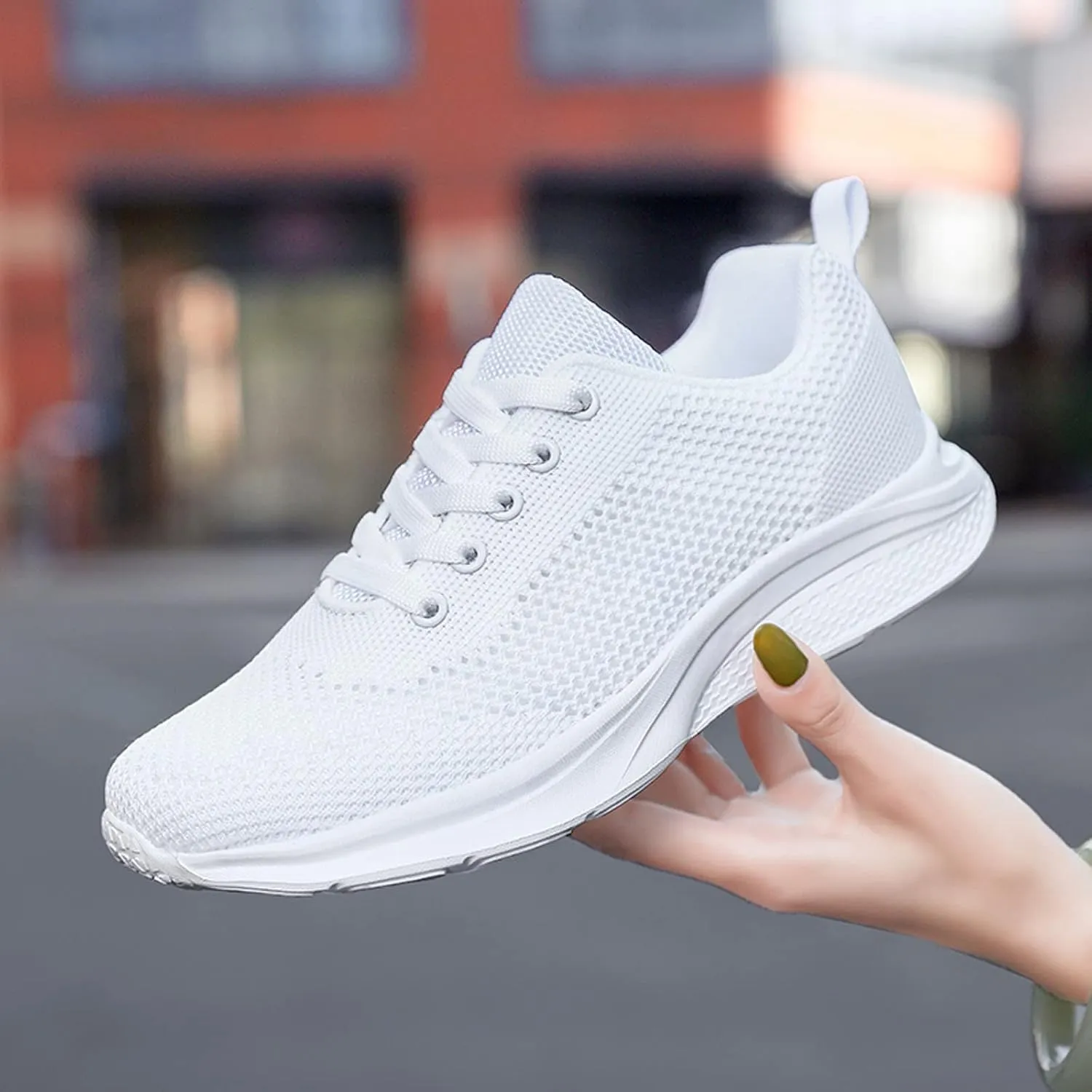Womens Ladies Walking Running Shoes Slip On Lace-Up Mens Casual Shoes Jogging Men Shoes Casual Casual Sneakers Platform Tennis Shoe Cross Trainer Shoe