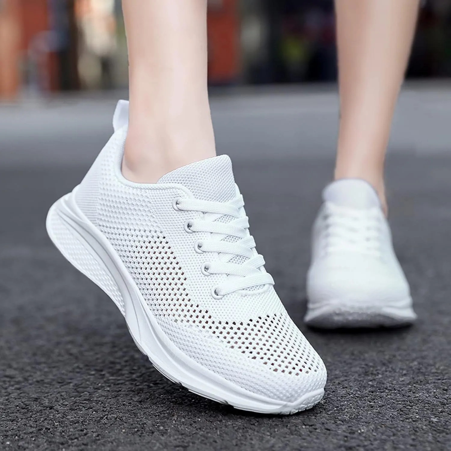 Womens Ladies Walking Running Shoes Slip On Lace-Up Mens Casual Shoes Jogging Men Shoes Casual Casual Sneakers Platform Tennis Shoe Cross Trainer Shoe